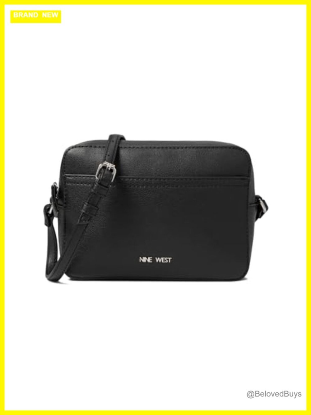 Faux Leather Mini Camera Crossbody Bag Adjustable Strap
